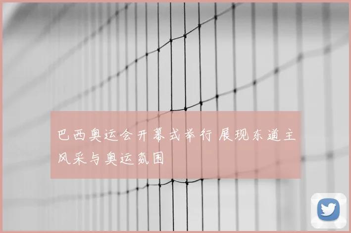 巴西奥运会开幕式举行 展现东道主风采与奥运氛围